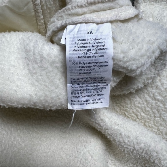 Womens Madewell Polartec Fleece Popover Jacket Antique Cream Sherpa Size XS - Picture 5 of 7